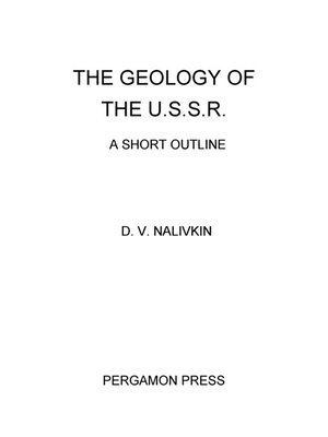cover image of The Geology of the U.S.S.R.